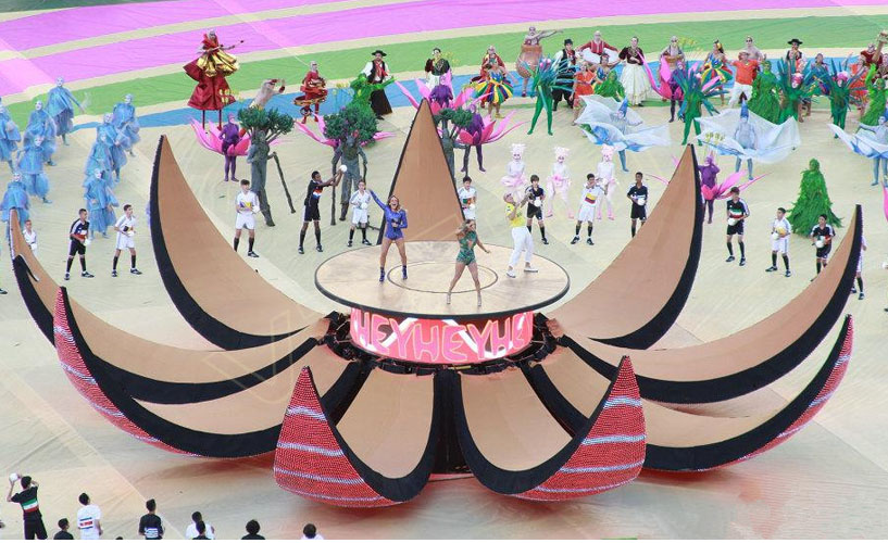 巴西世界杯“活的足球” LED軟屏MJ4-P44項目