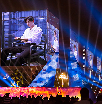 廣州黃埔科學城綠軸廣場網格屏項目