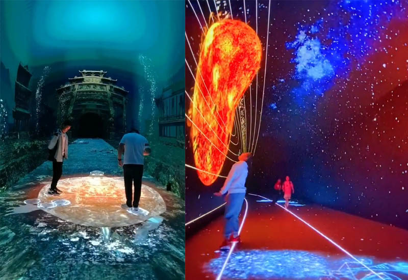 杭州夢(mèng)幻千島湖時(shí)光隧道項(xiàng)目（LED天幕+LED地磚屏）