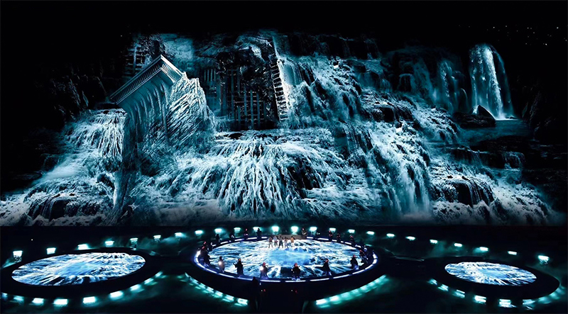 江蘇園博園光影秀《百年石光》LED地磚屏項(xiàng)目 