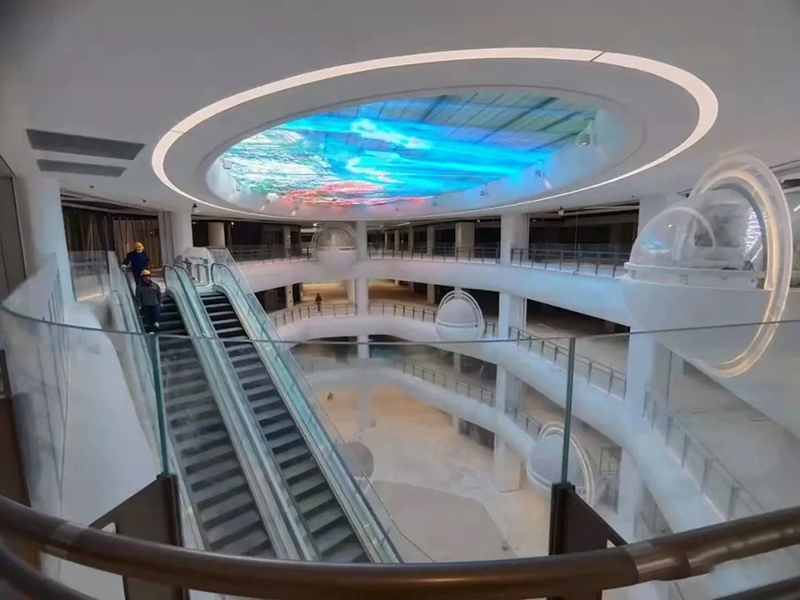 北京金石廣場LED透明天幕屏項目